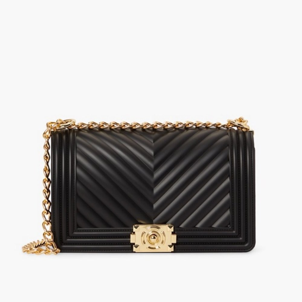Brandnew with Tags and Box Chevron Jelly Crossbody Designer Bag